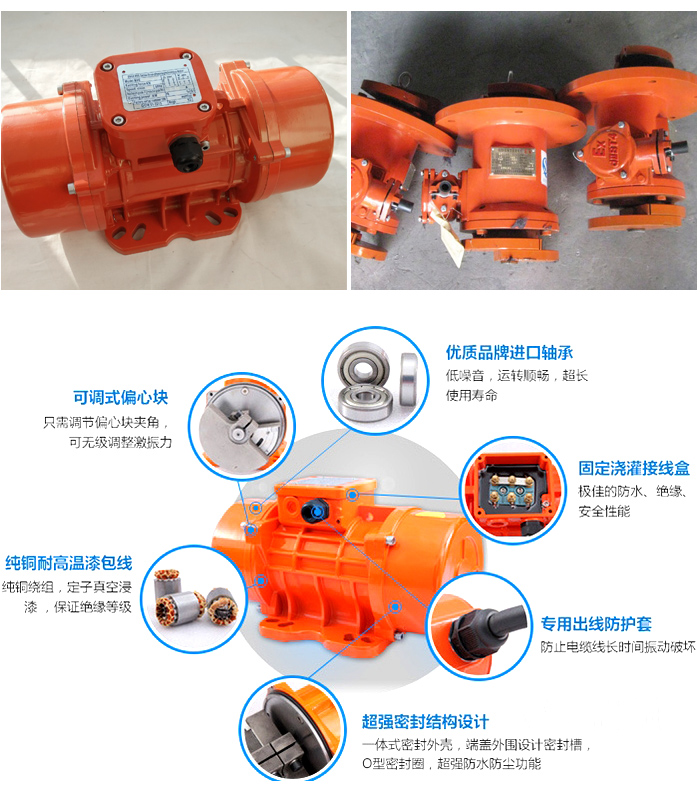 防爆振動電機結構